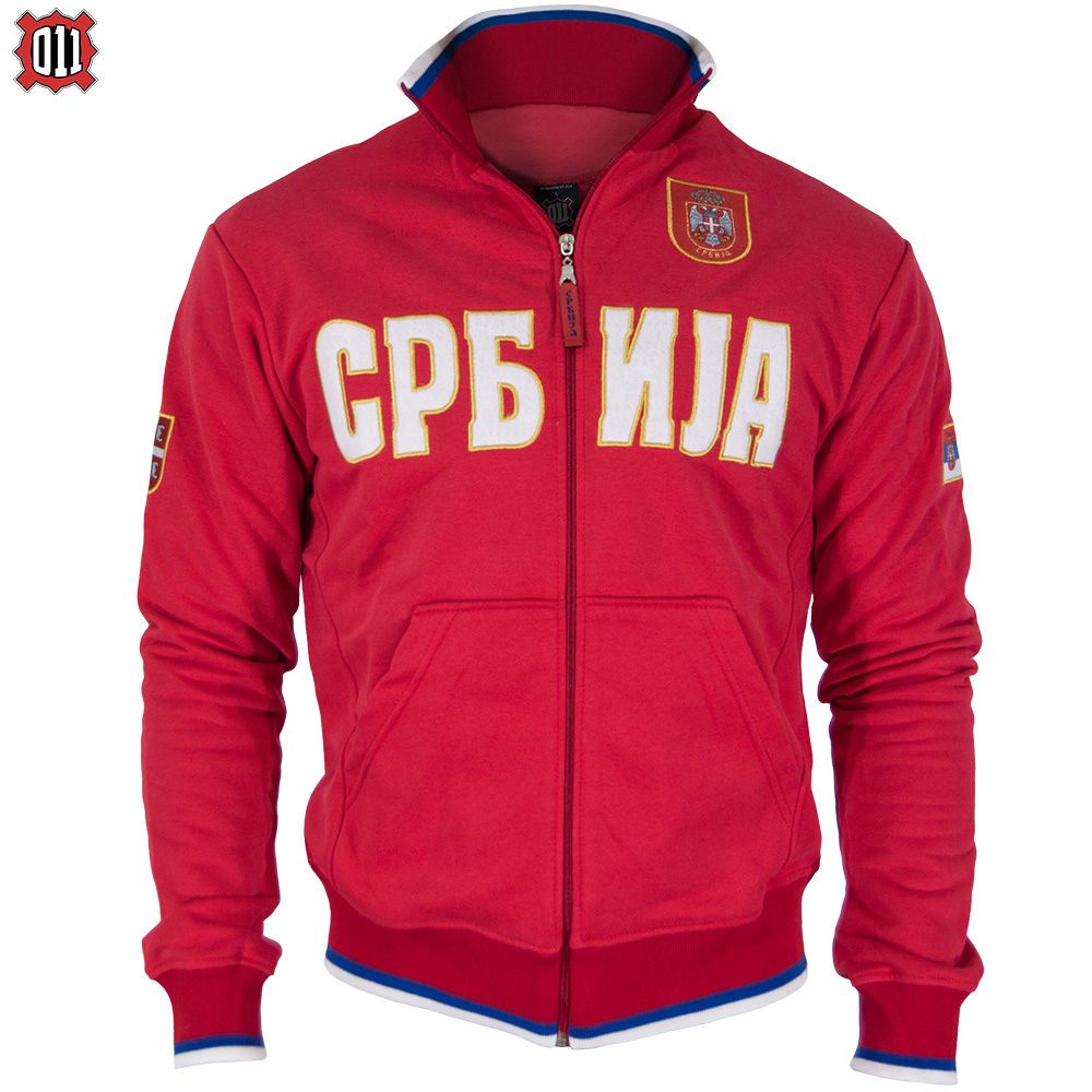 Дуксeрицa (јaкнa) сa вeзeним грбом (црвeнa)