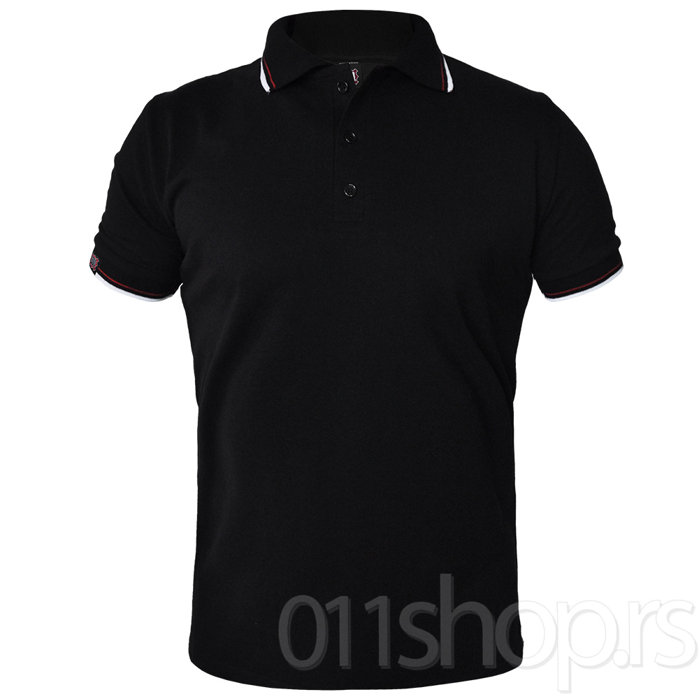 Polo majica 011 Trobojka (Crna)
