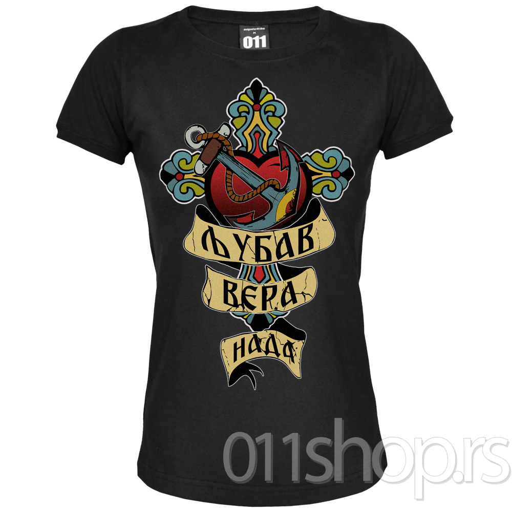 T-shirt Love, Faith, Hope - Tattoo (Women)