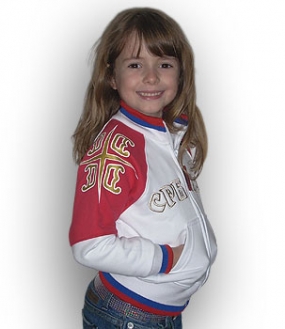 Dečija jakna - dukserica 4s (bela)